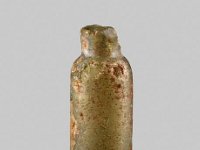 Aeg V 7  Aeg V 7, Römische Zeit, Flasche, Grünliches Glas, H 4,3 cm, Dm 1,5 cm : Bestandskatalog Ägypten